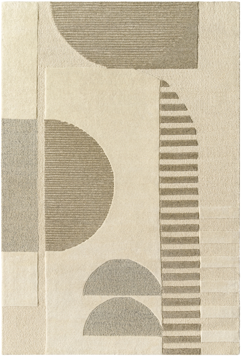 BRO2310-81012 8 ft.10 in. x 12 ft. Brooklyn Hand Tufted Rectangle Area Rug, Cream