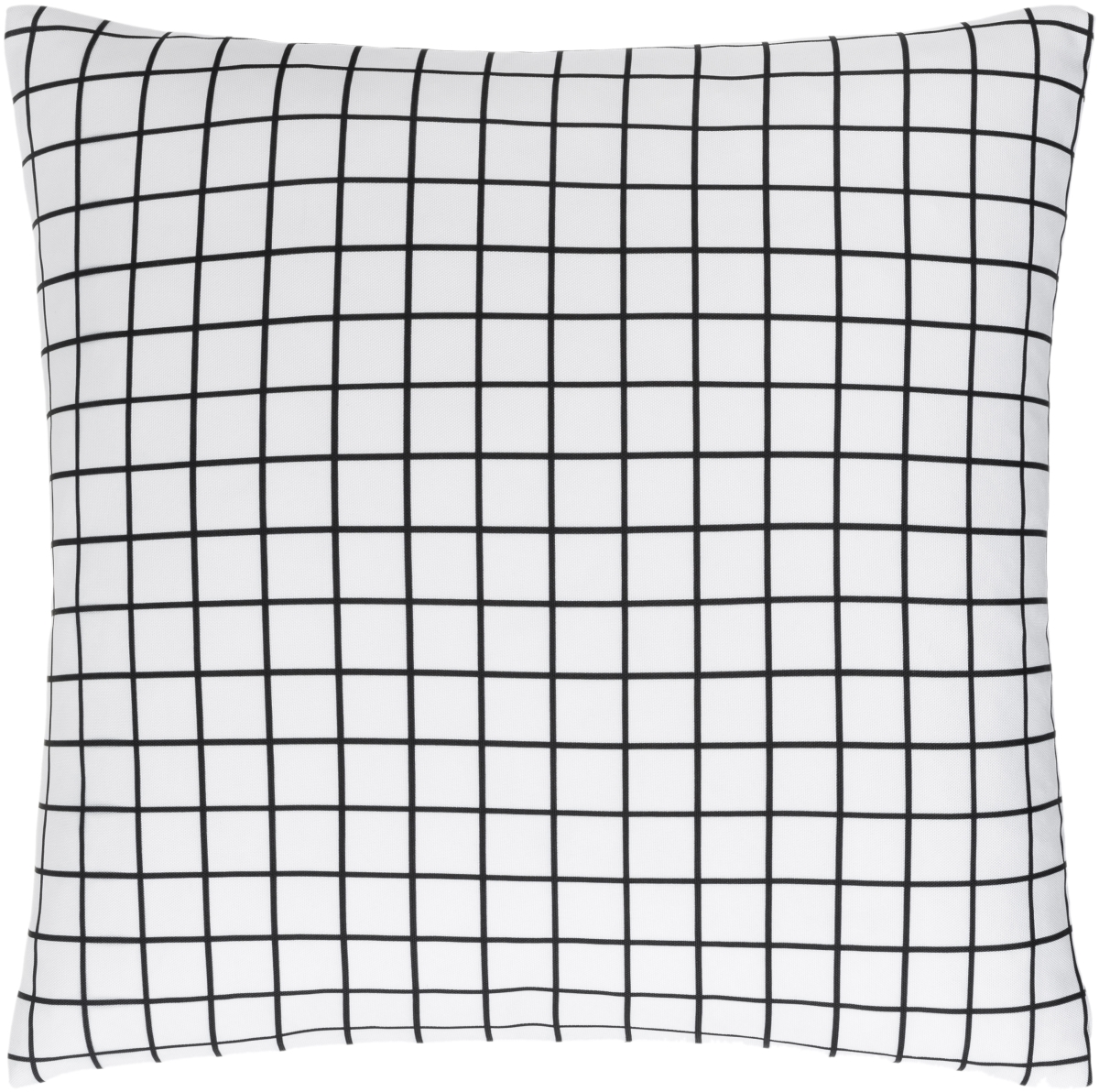 CEK002-2020 20 x 20 in. Check Square Accent Pillow, Off-White