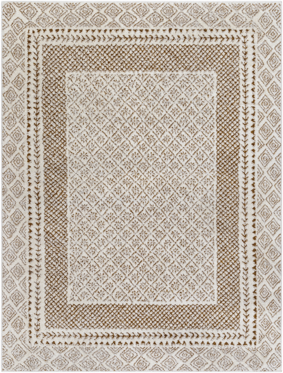FEU2320-71010 7 ft.10 in. x 10 ft. Freud Machine Woven Rectangle Area Rug, Ivory