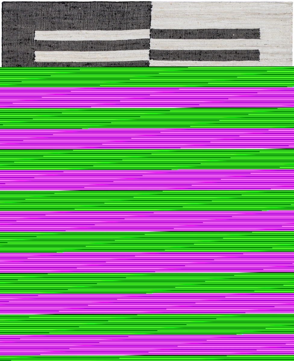 DAI2302-23 2 x 3 ft. Diane Hand Made Rectangle Rug, Light Silver, Lunar Green & Black