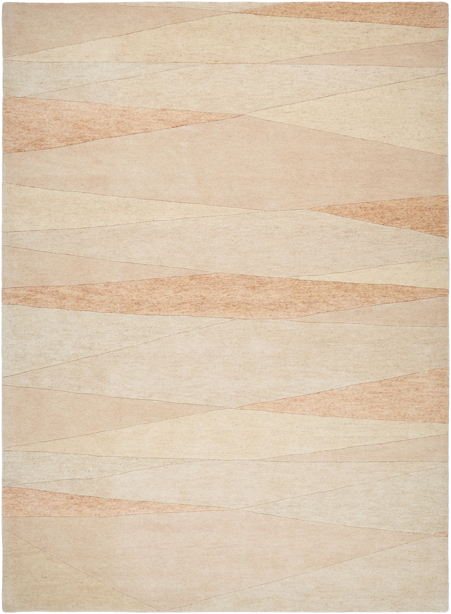 FM7240-811 8 x 11 ft. Forum Hand Made Rectangle Rug, Natural & Camel