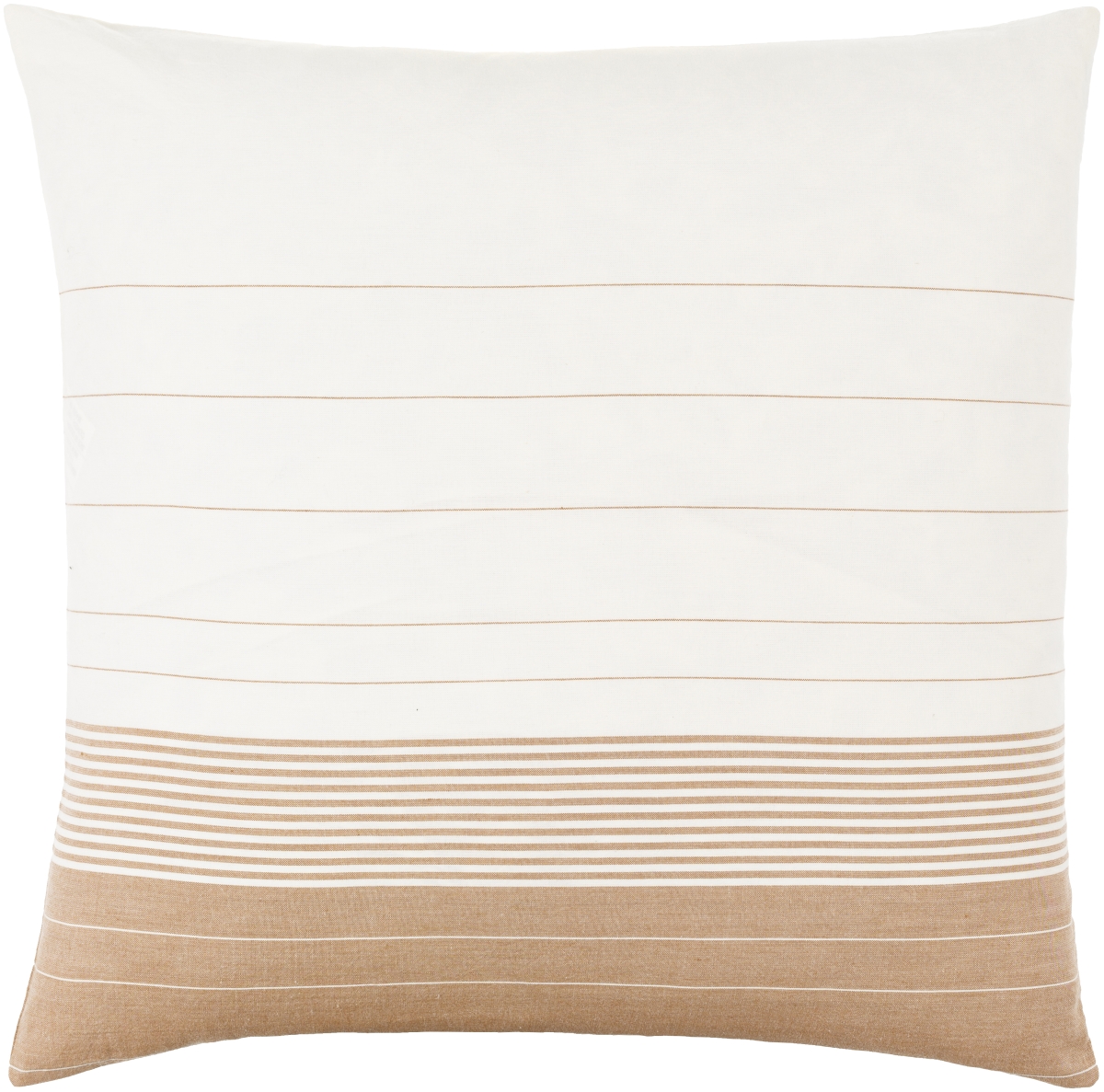 LKM001-2020 20 x 20 in. Lakshmi Accent Square Pillow, Off-White, Khaki & Camel