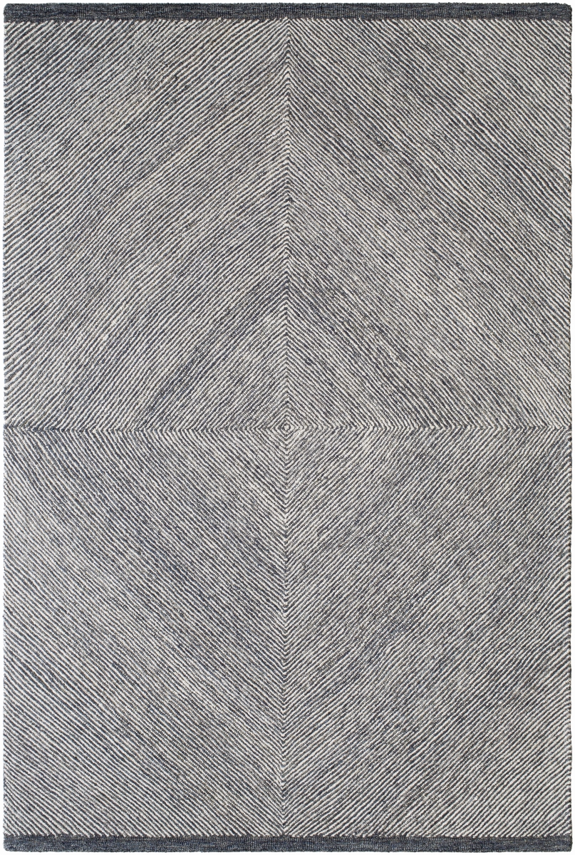 GND2367-23 2 x 3 ft. Granada Hand Made Rectangle Rug, Cream & Black