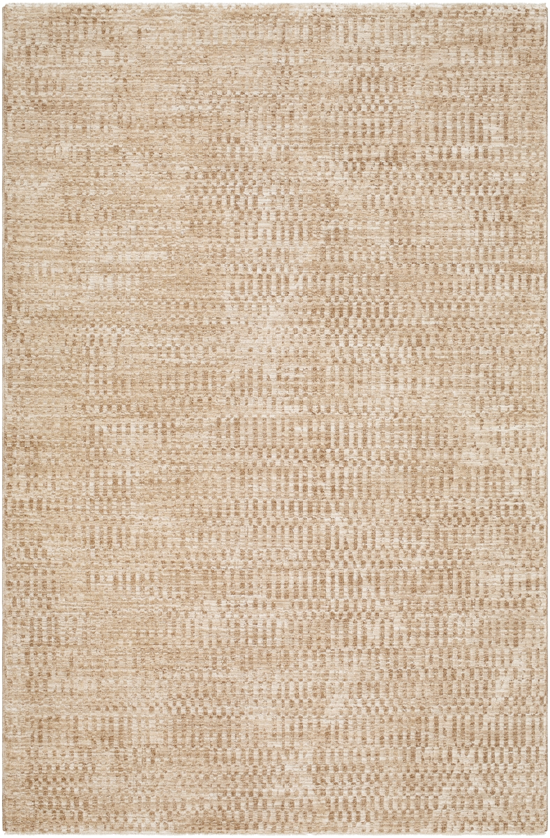 MPC2304-6796 6 ft. 7 in. x 9 ft. 6 in. Masterpiece Machine Woven Rectangle Rug, Beige, Tan & Medium Brown