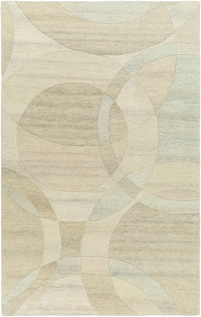 FM7241-811 8 x 11 ft. Forum Hand Made Rectangle Rug, Ash, Pearl & Khaki