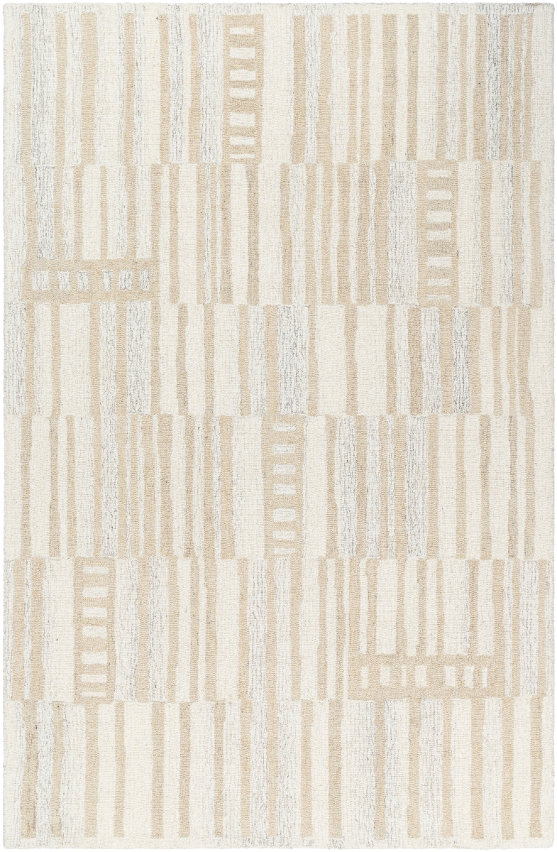 GND2372-23 2 x 3 ft. Granada Hand Made Rectangle Rug, Pearl & Ash