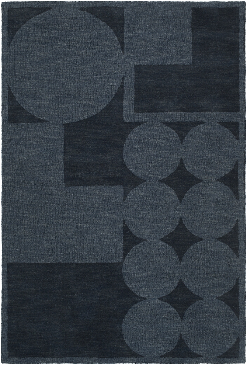 M5479-912 9 x 12 ft. Mystique Hand Made Rectangle Rug, Navy