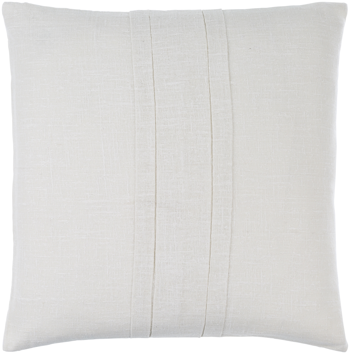 PAC001-2020 20 x 20 in. Pleated Cotton PAC-001 Square Accent Pillow, Light Silver