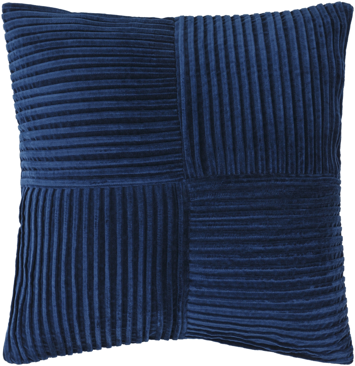 Picture of Livabliss CRN006-1818D 18 x 18 in. Conrad CRN-006 Square Down-Filled Accent Pillow - Midnight Blue&#44; Marine Blue & Ink