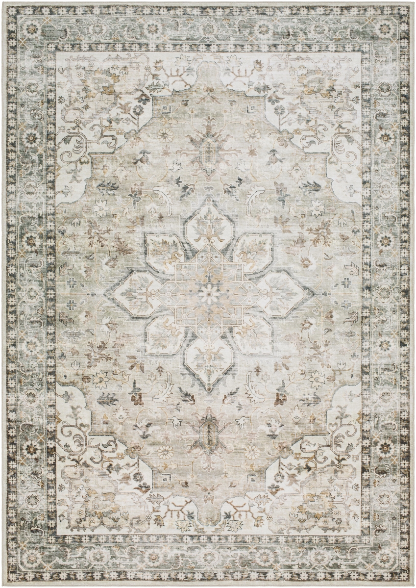LVB2314-264 2 ft. 7 in. x 4 ft. Lavable LVB-2314 Machine Woven Rectangle Area Rug, Multi Color