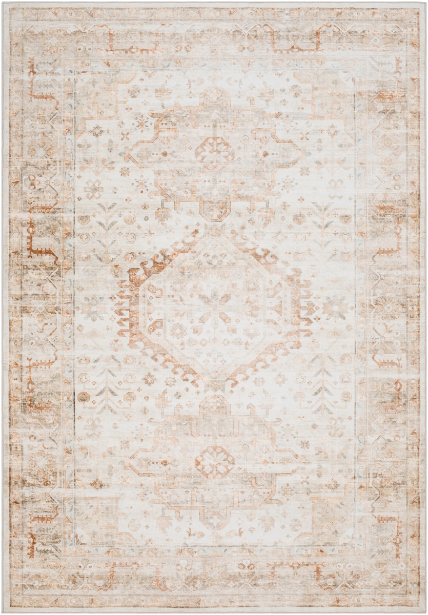 LVB2319-3656 3 ft. 6 in. x 5 ft. 6 in. Lavable Machine Woven Rectangle Area Rug, Multi Color