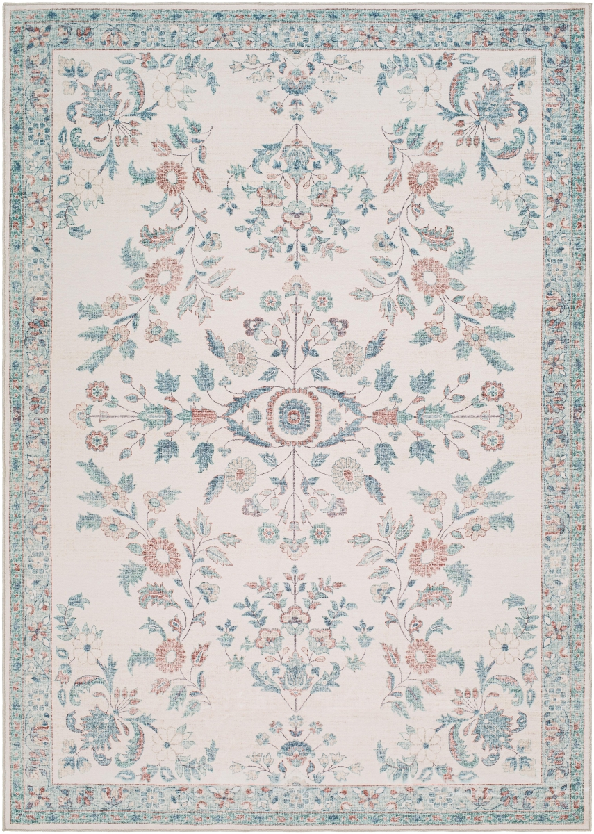 LVB2310-3656 3 ft. 6 in. x 5 ft. 6 in. Lavable Machine Woven Rectangle Area Rug, Multi Color
