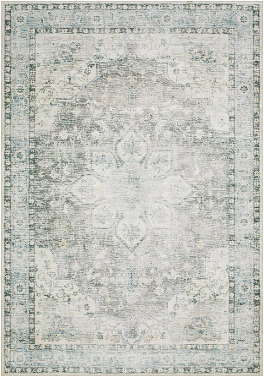 LVB2313-264 2 ft. 7 in. x 4 ft. Lavable Machine Woven Rectangle Area Rug, Multi Color