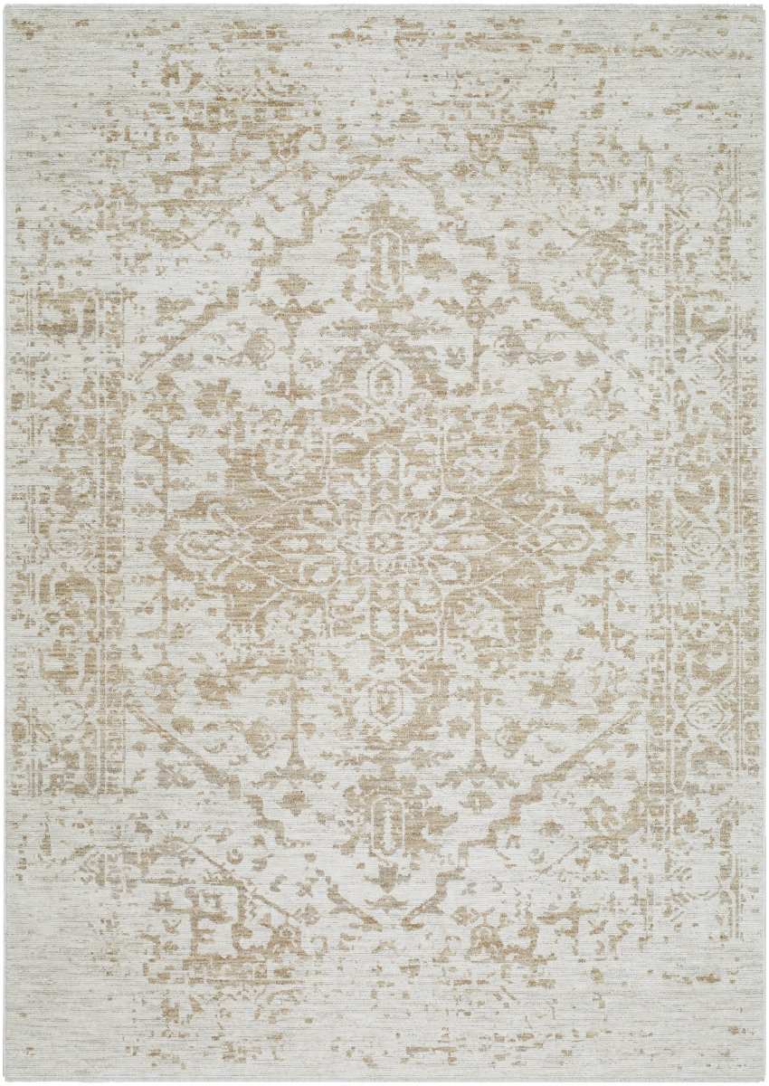 EMO2300-7RD 6 ft. 11 in. x 6 ft. 11 in. Emory Machine Woven Round Rug, Multi Color
