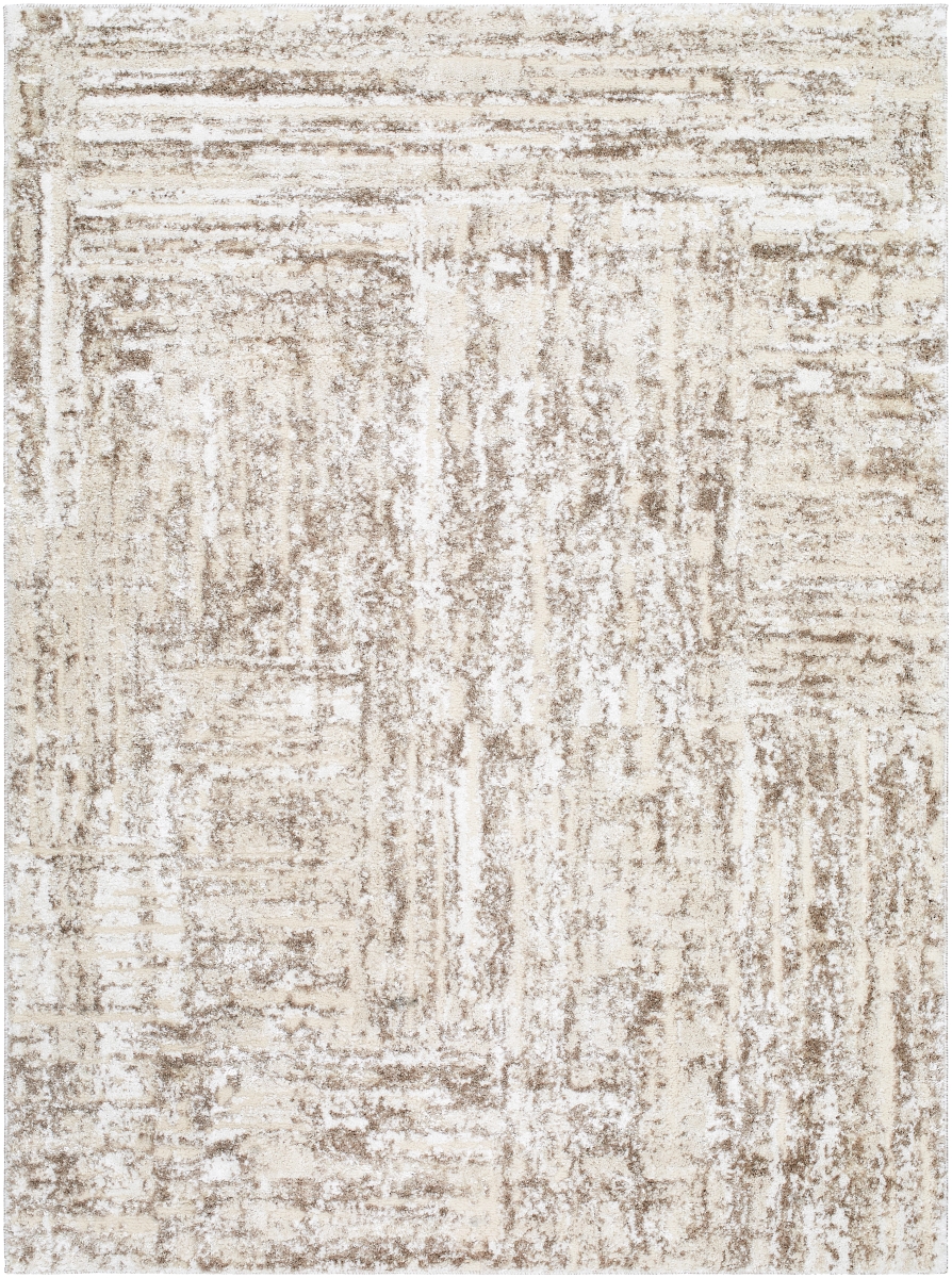 ARP2303-71010 7 ft. 10 in. x 10 ft. Andorra Plus Machine Woven Rectangle Area Rug - Light Silver, Sterling Grey & Sage