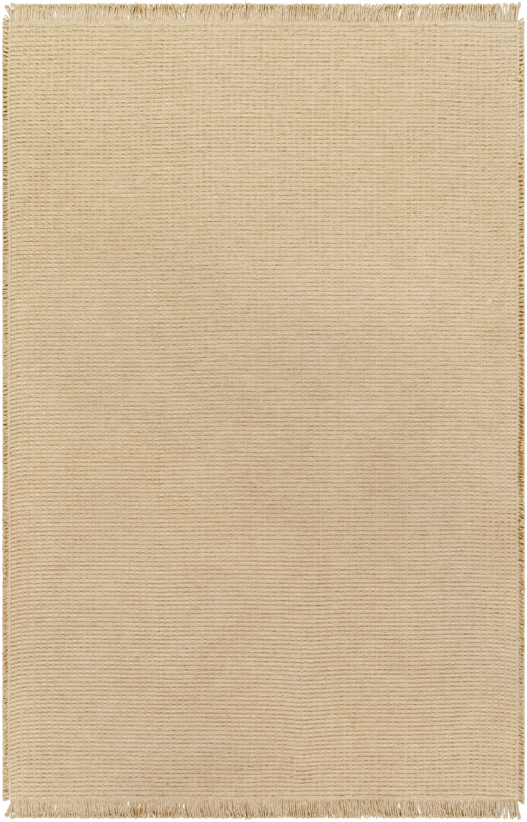 BOKM2301-537 5 ft. 3 in. x 7 ft. Kimi Machine Woven Rectangle Area Rug, Light Brown