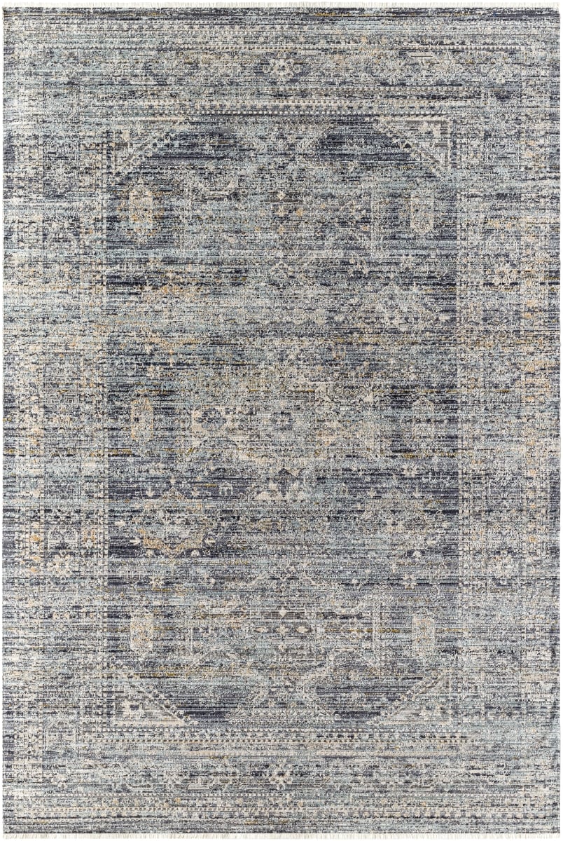 BOMG2301-9131 9 ft. x 13 ft. 1 in. Margaret Machine Woven Rectangle Area Rug, Multi Color -  Livabliss