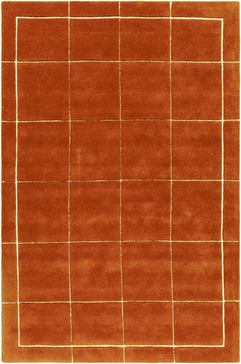BKO2352-23 2 x 3 ft. Brook Hand Made Rectangle Area Rug, Rust & Light Brown