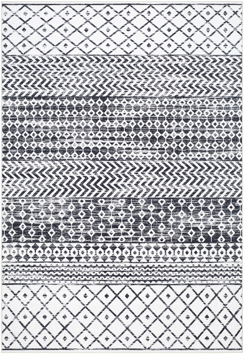 LVB2329-3656 3 ft. 6 in. x 5 ft. 6 in. Lavable Collection LVB-2329 Rectangle Machine Woven Rug - Multi Color