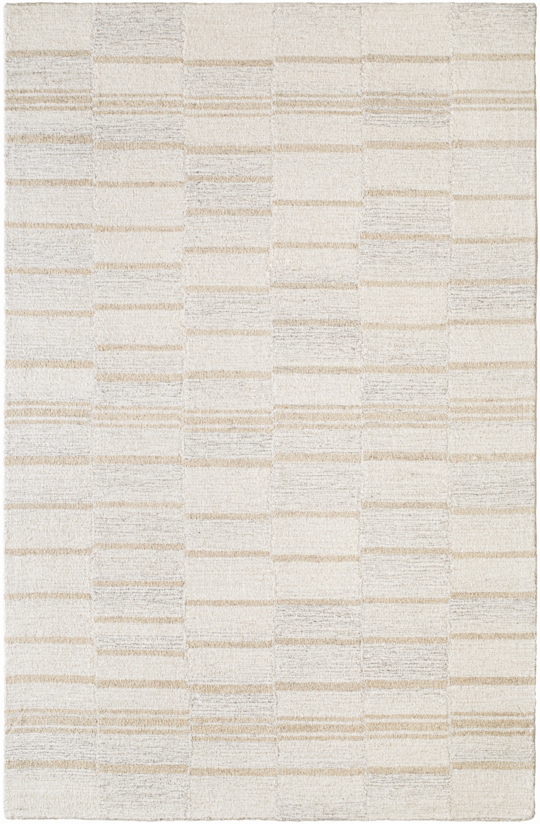GND2359-576 5 ft. x 7 ft. 6 in. Granada Collection GND-2359 Rectangle Hand Made Rug - Cream, Tan & Taupe
