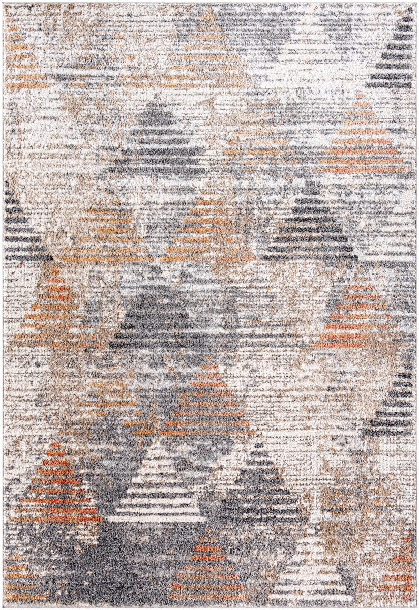 MRG2302-537 5 ft. 3 in. x 7 ft. Merengue Machine Woven Rectangle Area Rug - Multi Color
