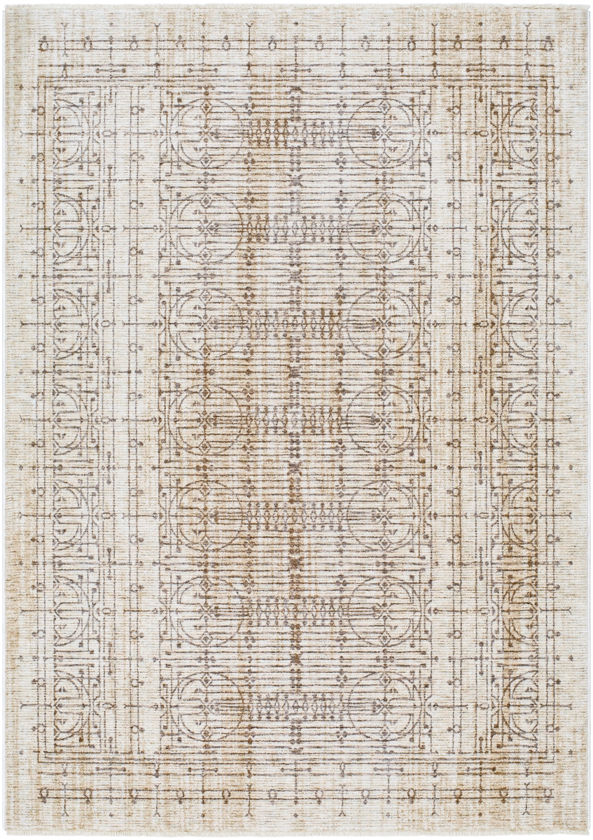 USO2304-71010 7 ft.10 in. x 10 ft. Usonia Machine Woven Rectangle Area Rug, White