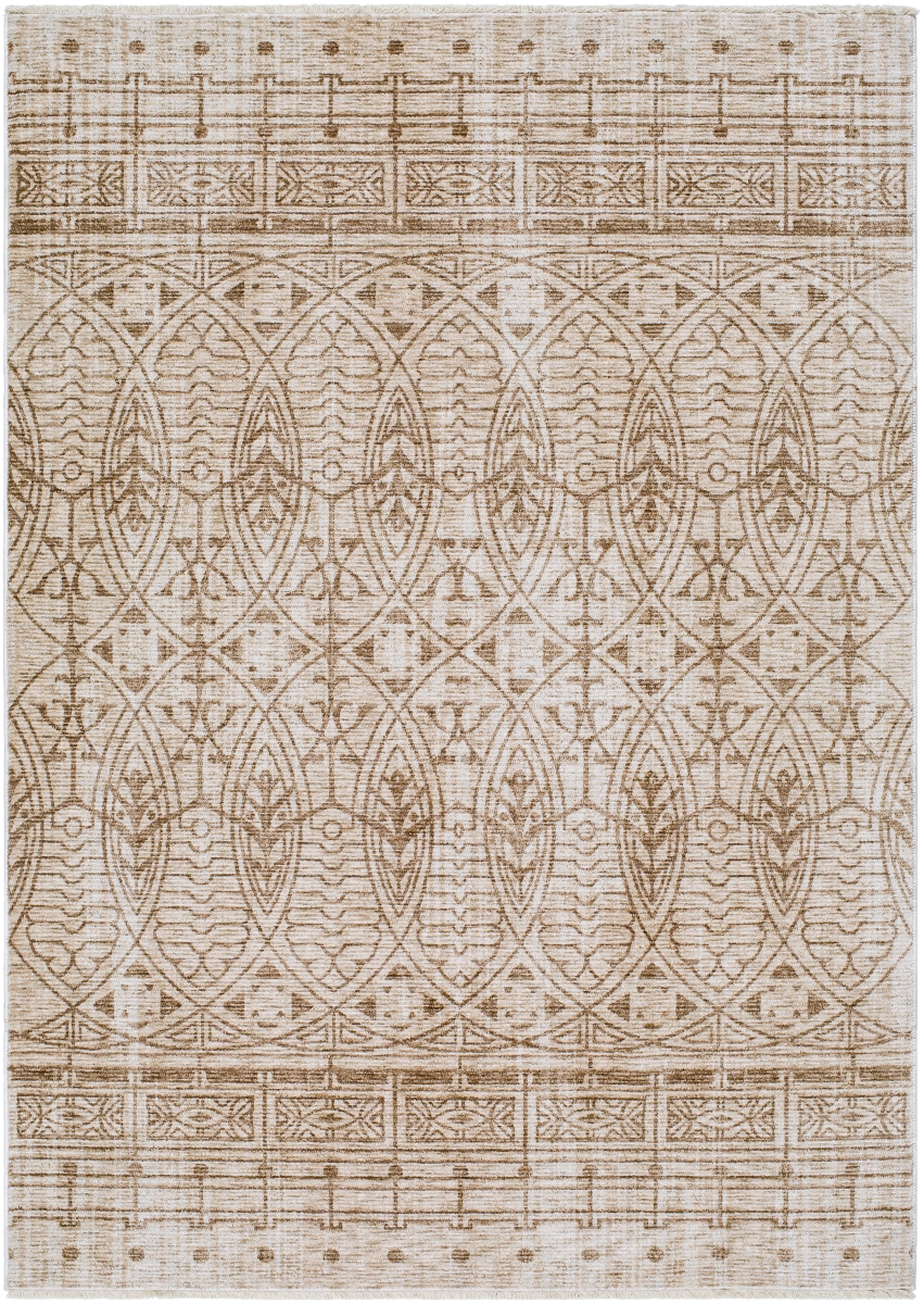 USO2305-578 5 ft. x 7 ft.8 in. Usonia Machine Woven Rectangle Area Rug, White