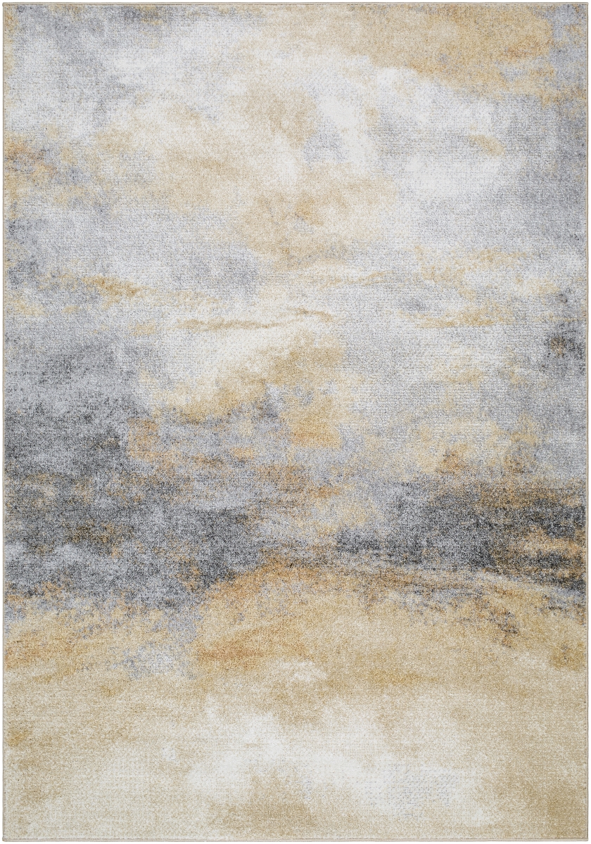 HYP2300-537 5 ft.3 in. x 7 ft. Hyde Park Machine Woven Rectangle Area Rug, Light Brown