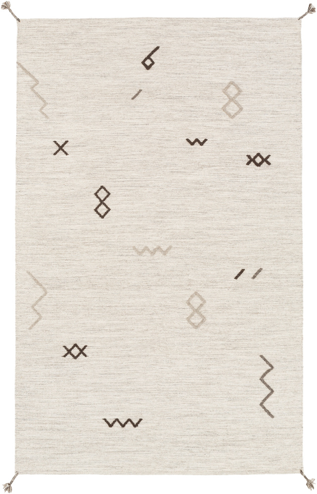 MTZ2005-58 Montezuma Area Rug - Ivory, Light Gray & Camel - 5 x 8 ft.