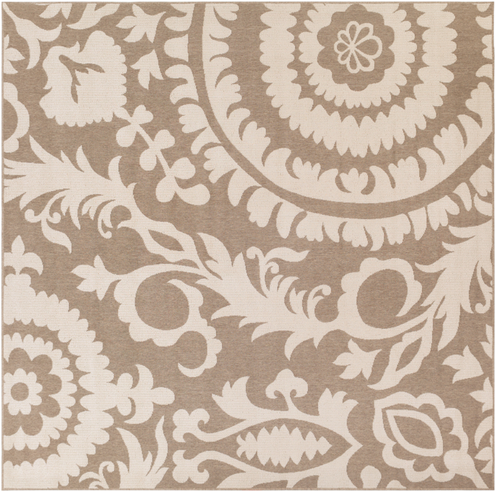 ALF9616-89SQ Alfresco Square Area Rug - Camel, Cream - 8 ft. 9 in.