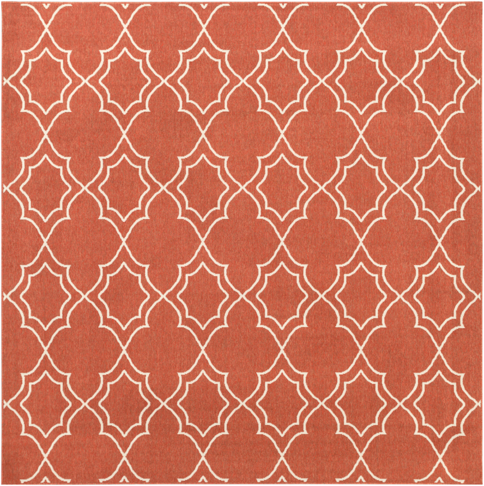 ALF9591-89SQ Alfresco Square Area Rug - Rust, Cream - 8 ft. 9 in.