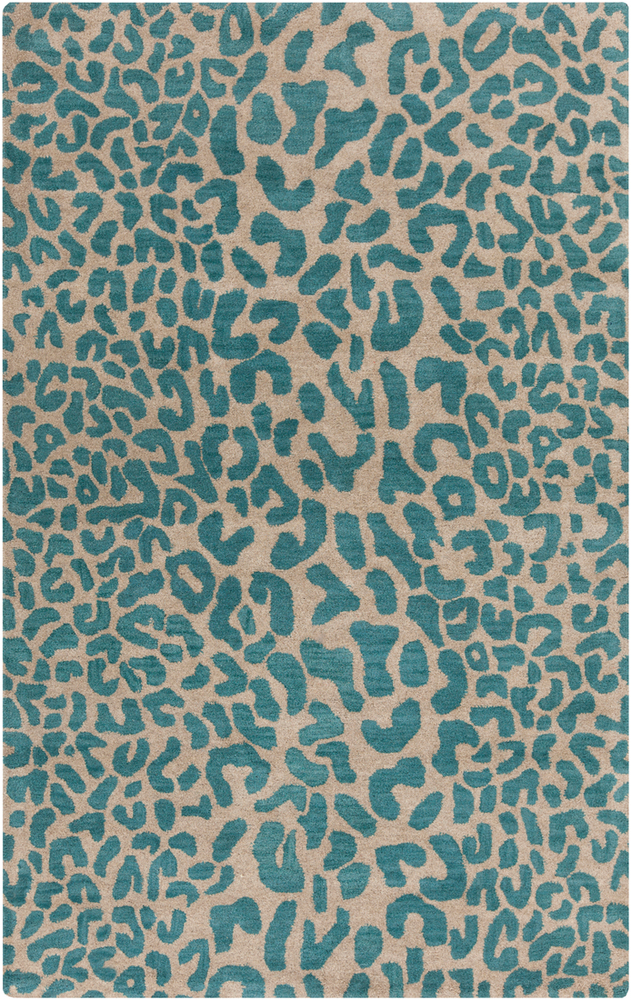 ATH5120-99RD Athena Round Area Rug - Dark Green, Camel - 9 ft. 9 in.