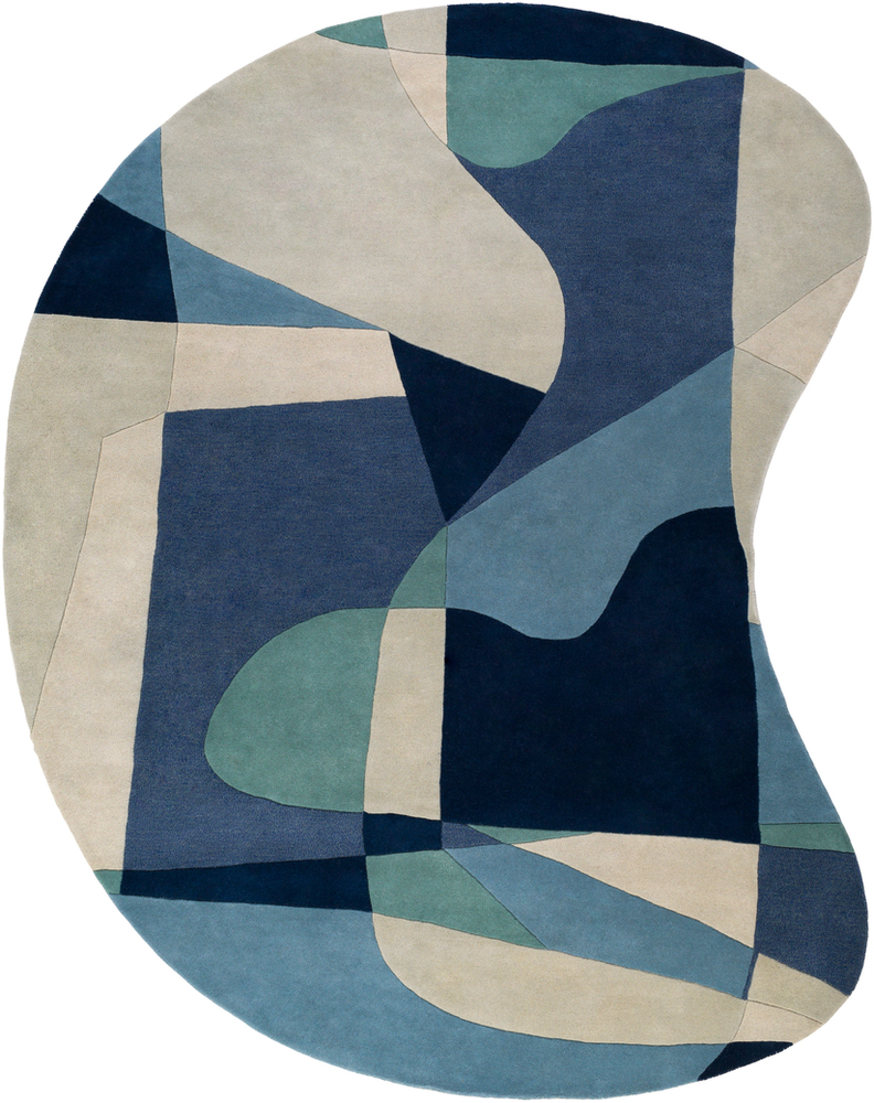 FM7195-810KDNY Forum Kidney Area Rug - 8 x 10 ft.