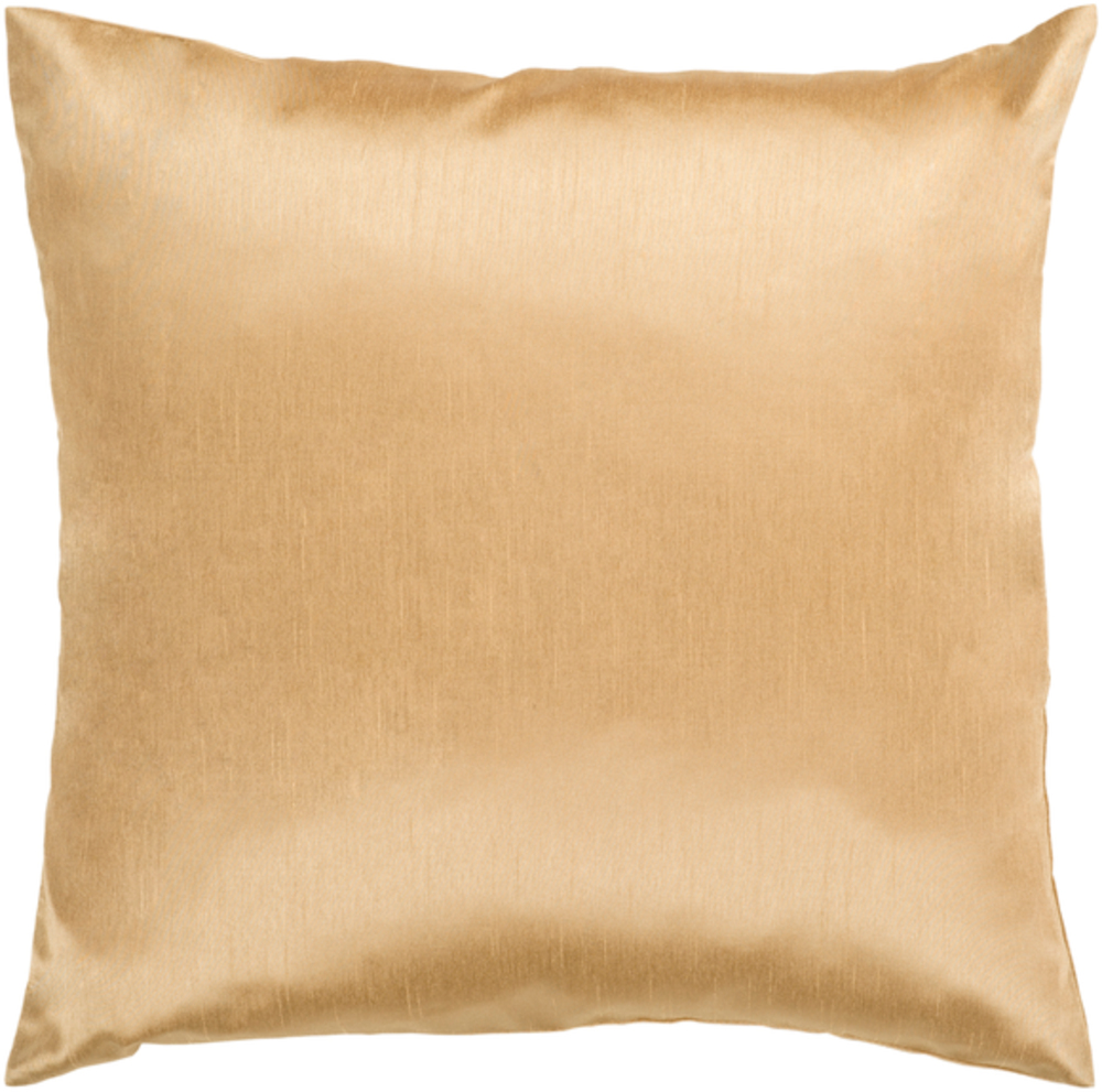 HH038-1818 Solid Luxe Pillow Cover - Tan - 18 x 18 x 0.25 in.