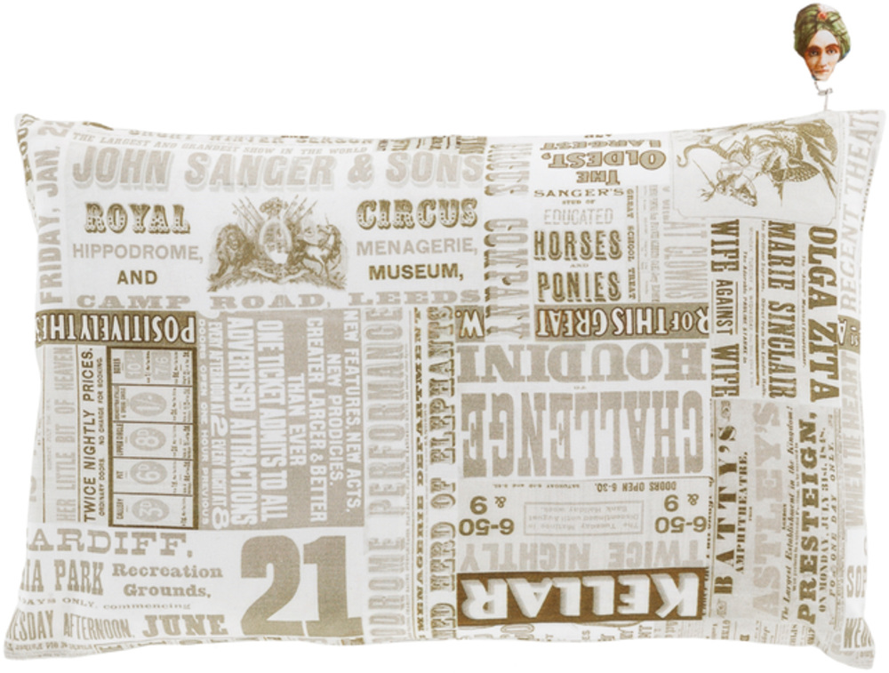Picture of Surya MNG006-2020D Mind Games Throw Pillow - 20 x 20 x 4 in.