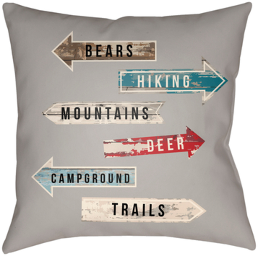 LGCB2067-1818  Lodge Cabin Compass Poly Filled Pillow - 18 x 18 in.