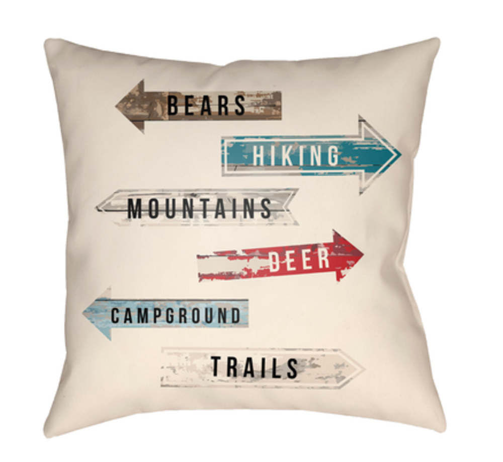 LGCB2073-2626  Lodge Cabin Compass Poly Filled Pillow - 26 x 26 in.