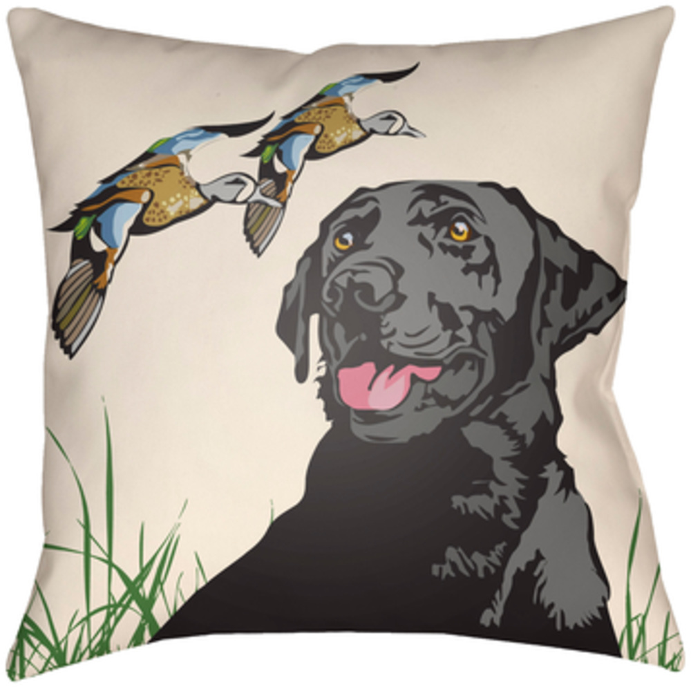 LGCB2074-1616  Lodge Cabin Hound Poly Filled Pillow - 16 x 16 in.