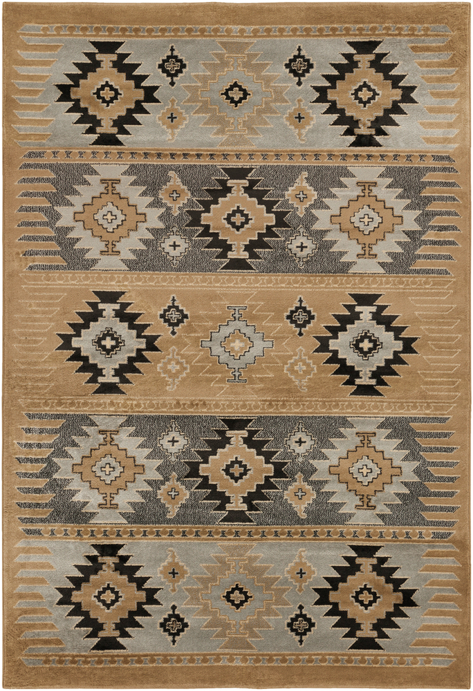 PAR1045-6796 Paramount 6 ft. 7 in. x 9 ft. 6 in. Rectangle Machine Made Southwest Area Rug, Multi Color