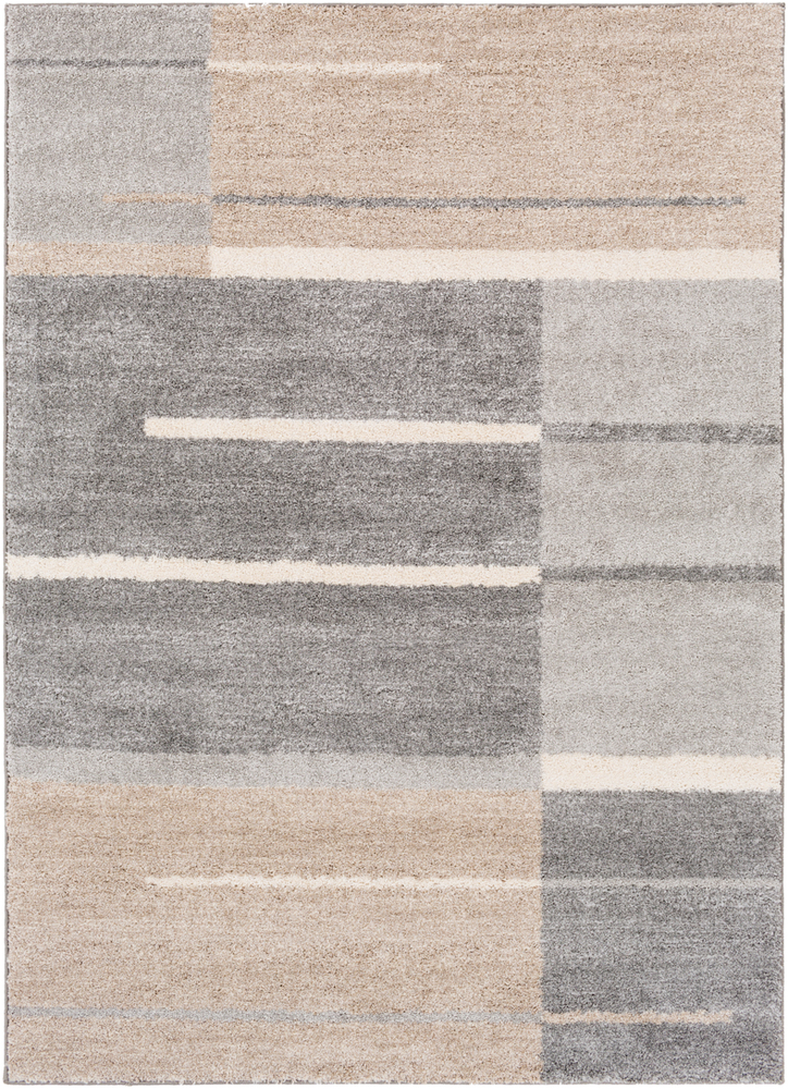 FOW1000-46 Fowler 4 x 6 ft.Machine Made Modern Rectangle Area Rug, Multi Color
