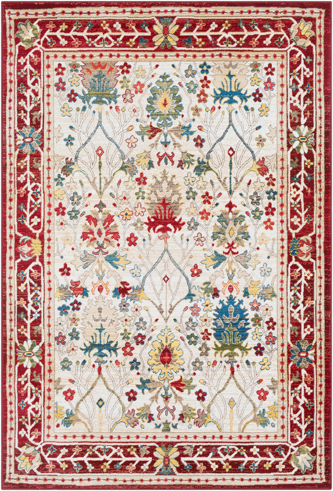 CRT2309-35 Crafty 3 x 5 ft. Machine Made Traditional Rectangle Area Rug, Multi Color