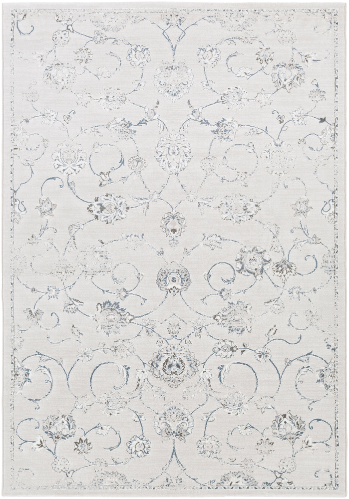 CPO3726-92129 9 ft. 2 in. x 12 ft. 9 in. Contempo Rectangle Machine Made Updated Traditional Area Rug, Multi Color