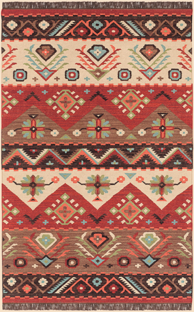 JT8-69 Jewel Tone Global 6 ft. x 9 ft. Rectangle Area Rug, Multi Color