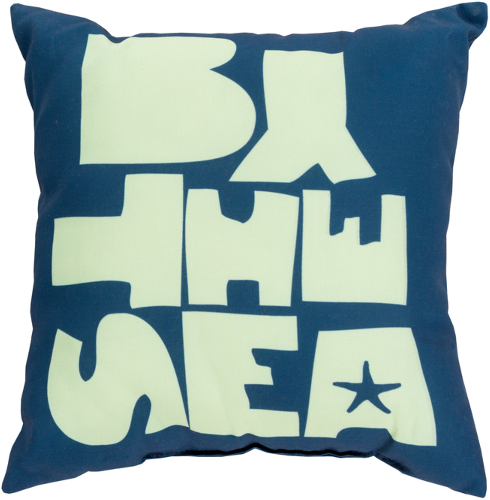 RG070-1818 Rain 18 x 18 x 4 in. Throw Pillow, Navy - Medium