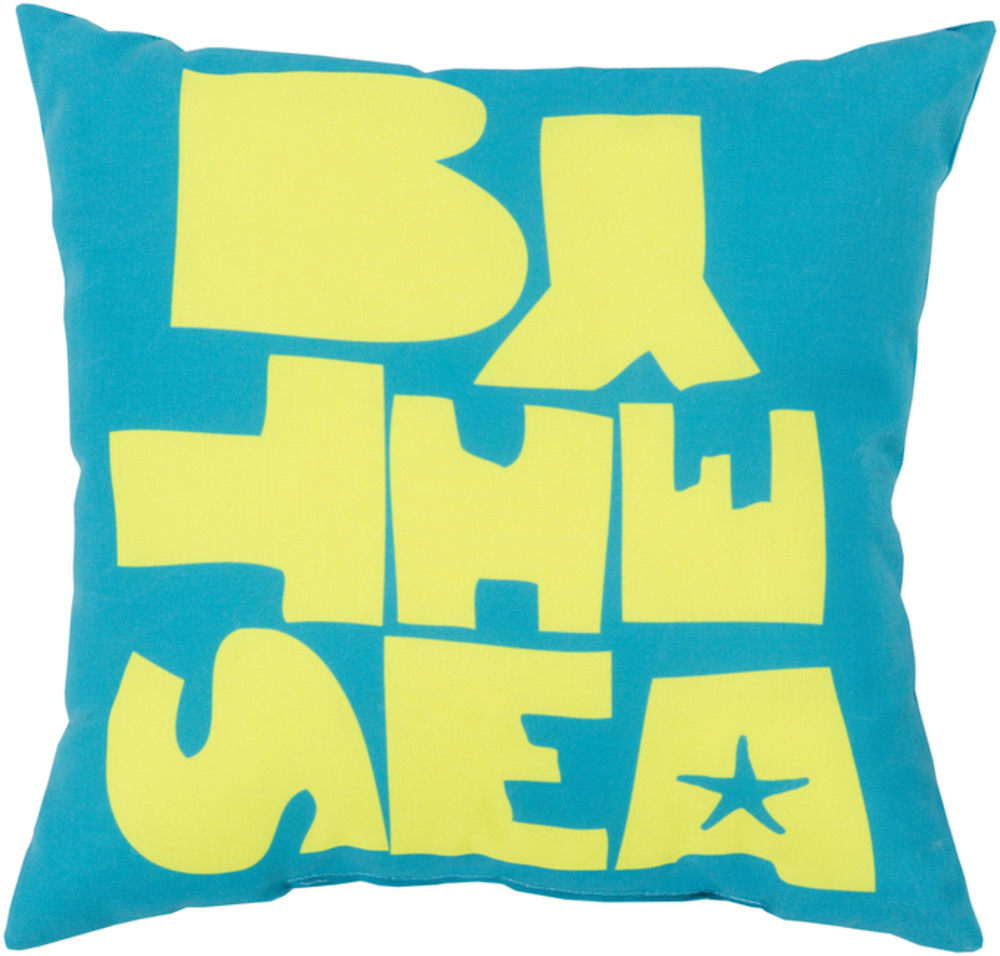 RG071-2020 Rain 20 x 20 x 4 in. Throw Pillow, Blue - Medium