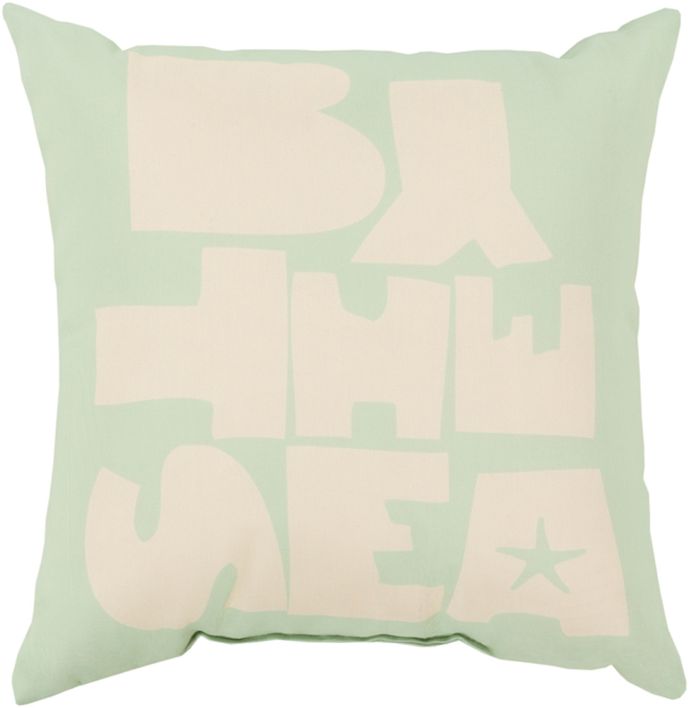 RG075-2626 Rain 26 x 26 x 5 in. Throw Pillow, Green - Large