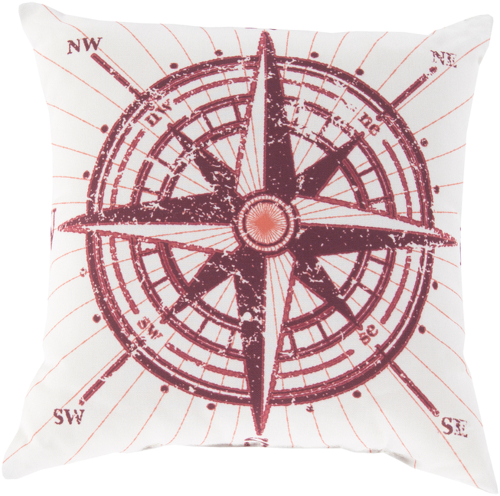RG077-2626 Rain 26 x 26 x 5 in. Throw Pillow, Red - Large