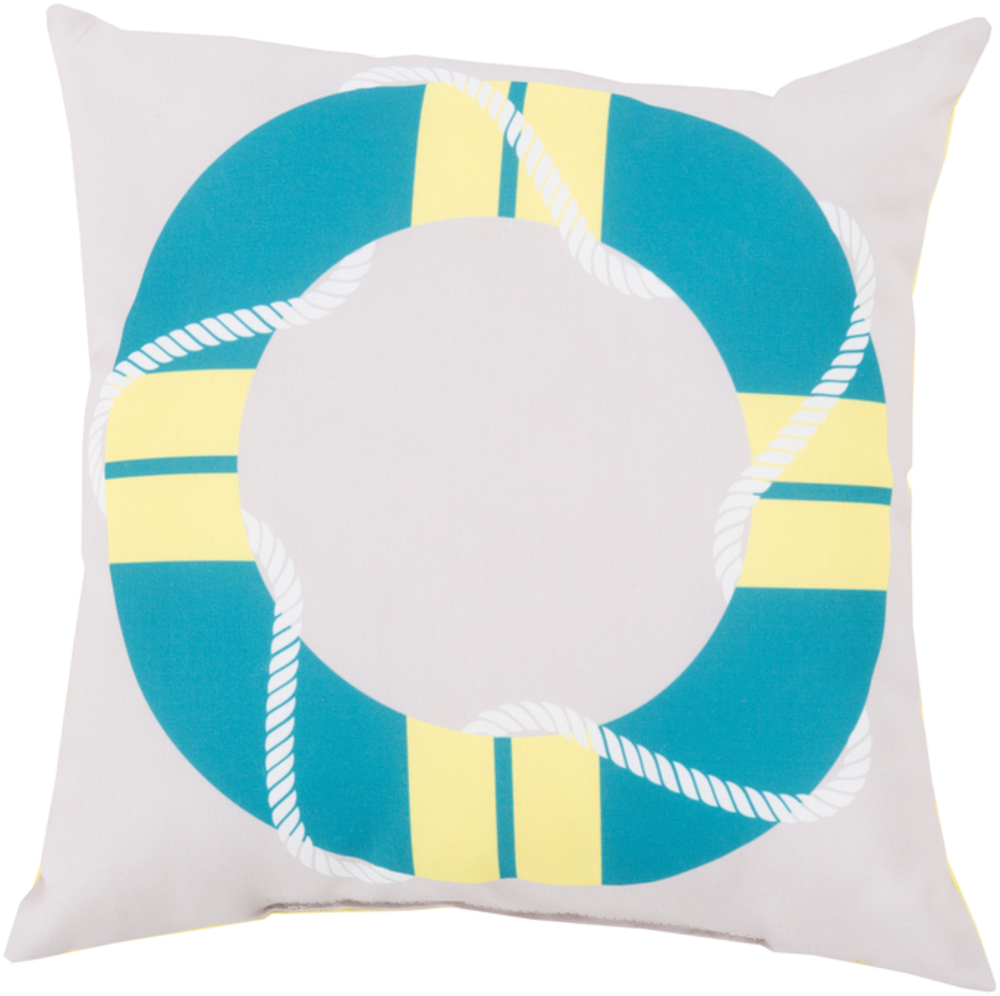 RG081-2020 Rain 20 x 20 x 4 in. Throw Pillow, Blue - Medium