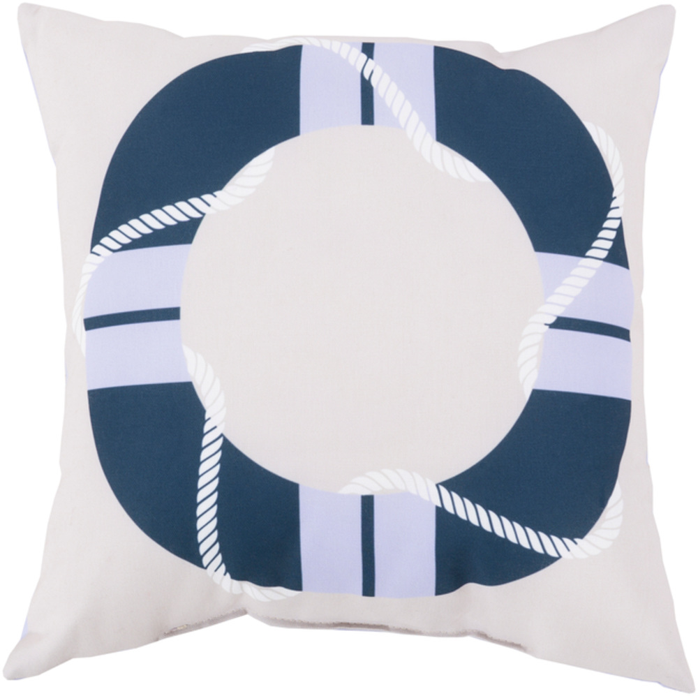 RG082-2020 Rain 20 x 20 x 4 in. Throw Pillow, Navy - Medium