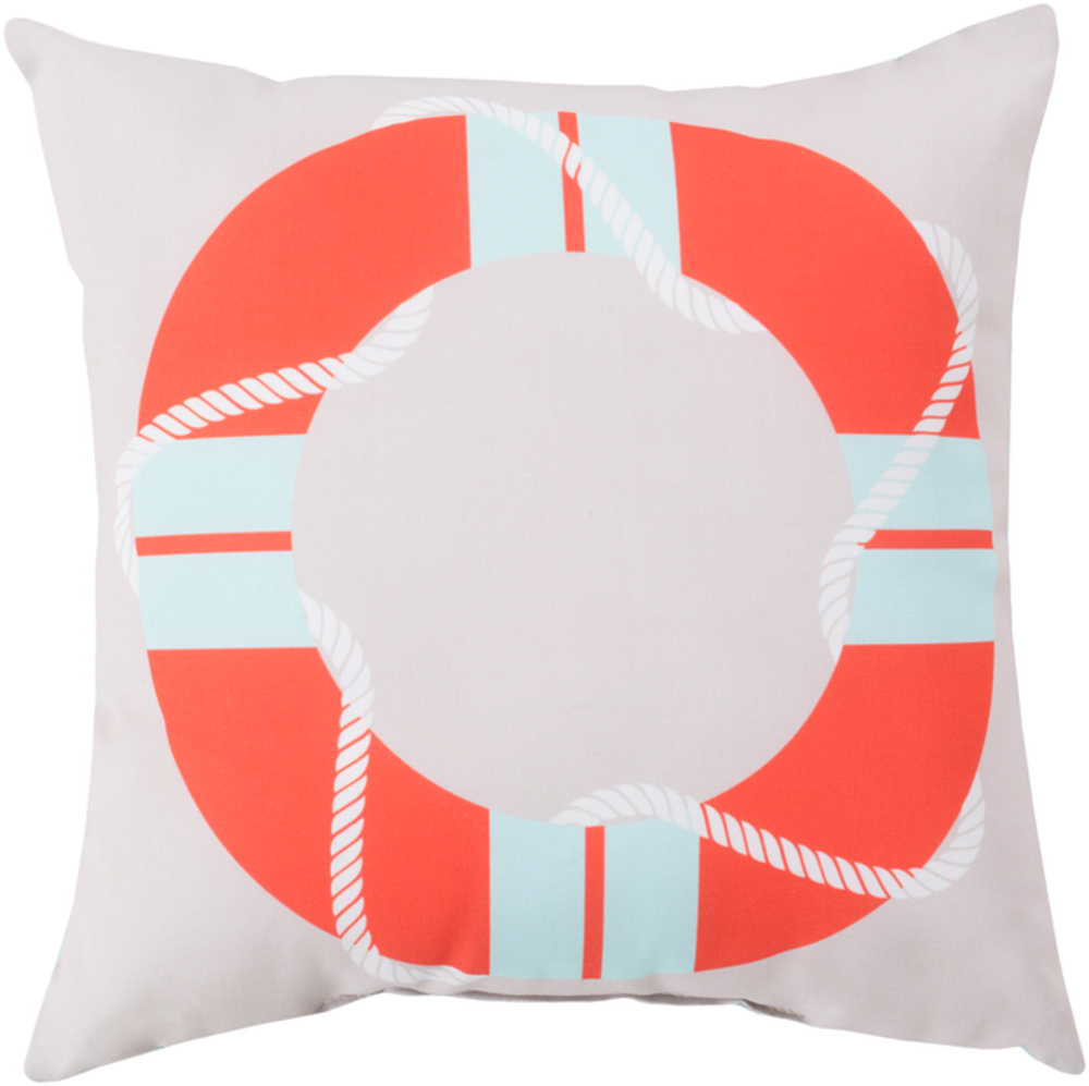 RG083-2020 Rain 20 x 20 x 4 in. Throw Pillow, Orange - Medium